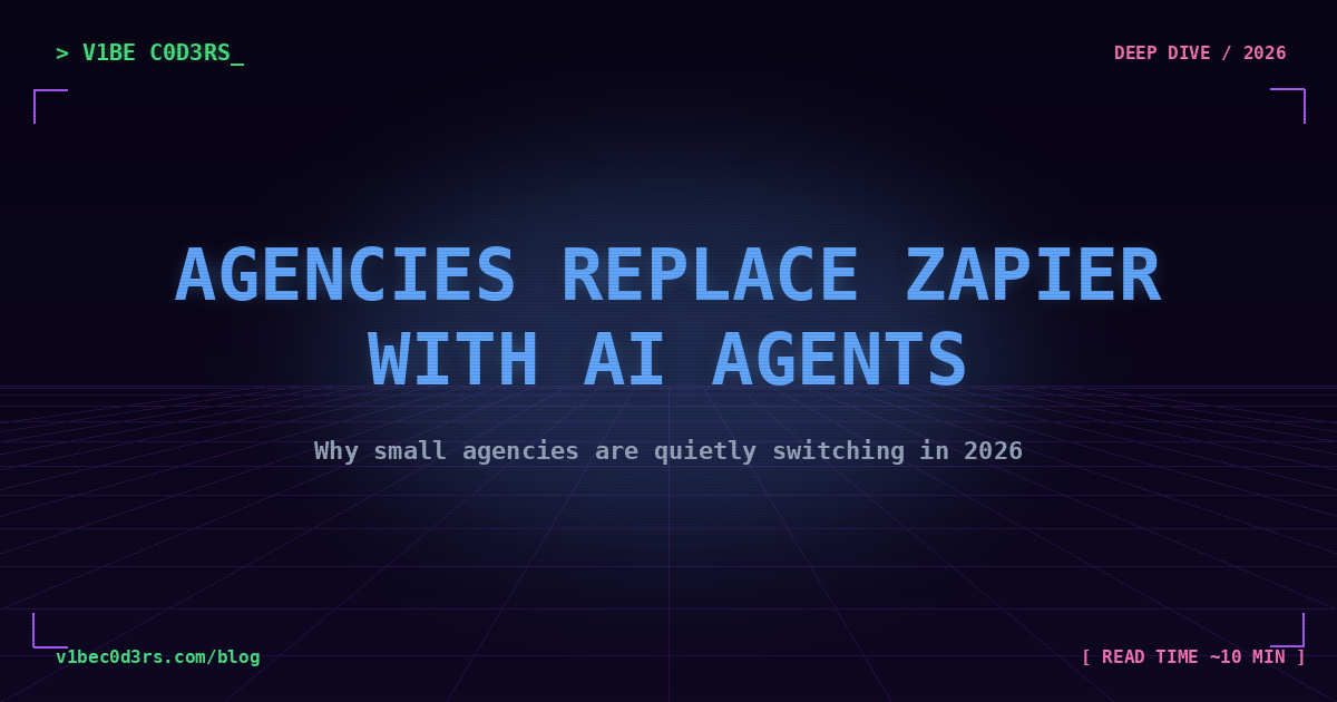 Agencies replace Zapier with AI agents retro deep-dive cover