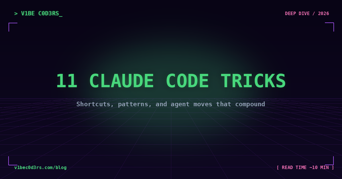 11 Claude Code tricks retro deep-dive cover image