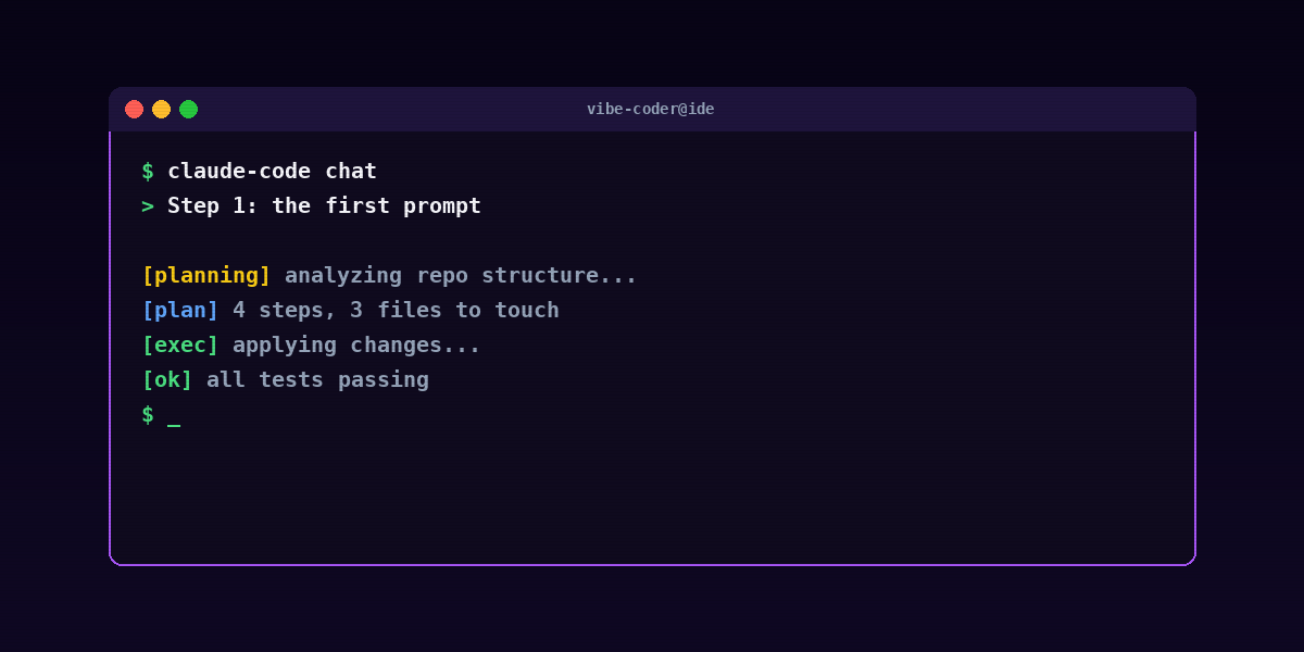 Step 1: the first prompt section image