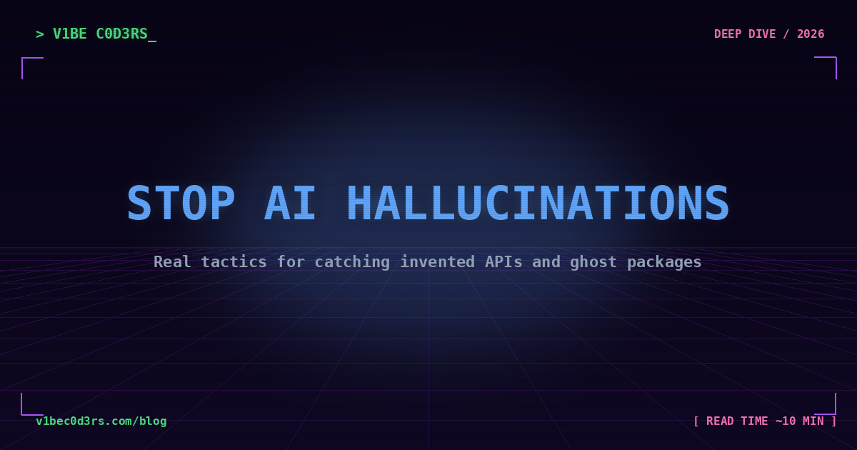 Stop AI hallucinations when vibe coding cover image