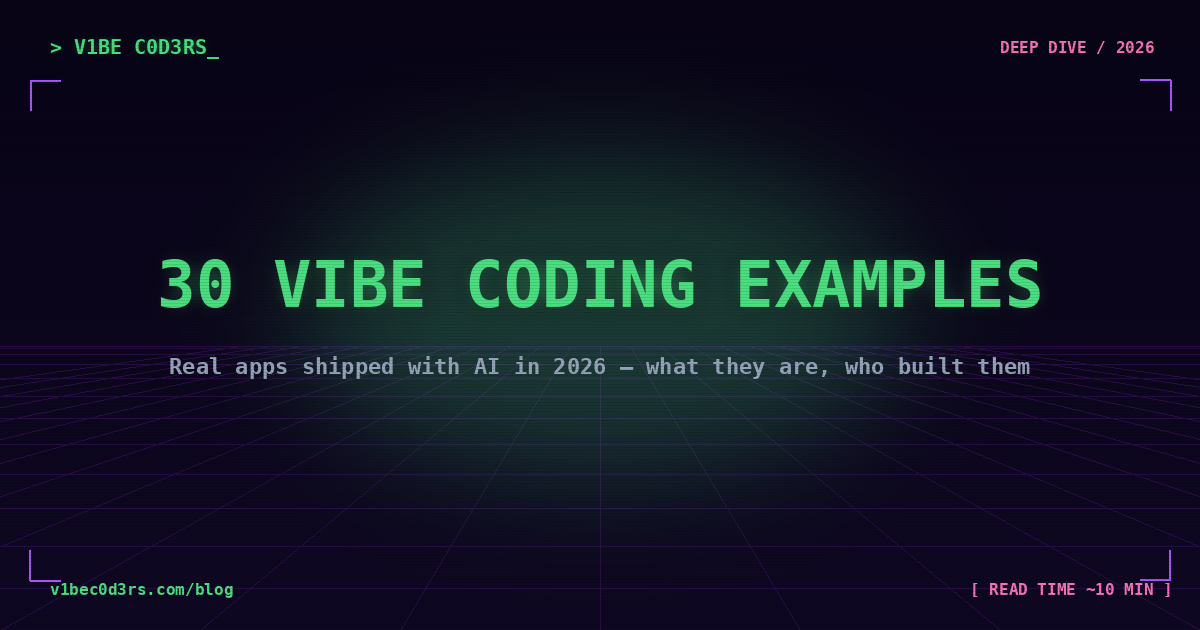 30 vibe coding examples retro deep-dive cover image