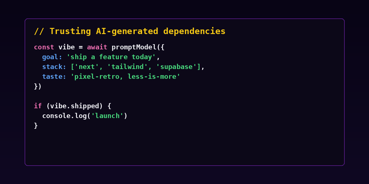 Trusting AI dependencies section image